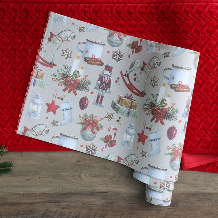 Harman Table Runner 72 Inch, Classic Christmas Red