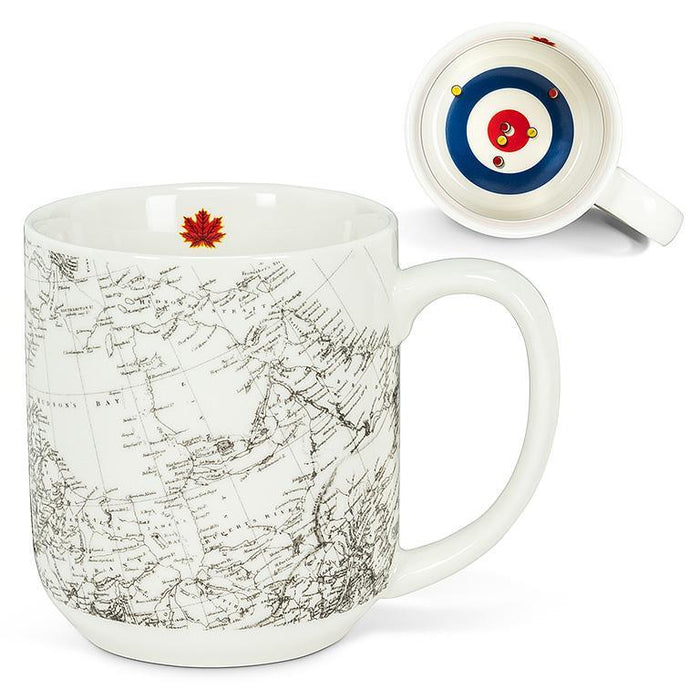 Abbott Mug 18oz, Canada Map and Curling House Mug
