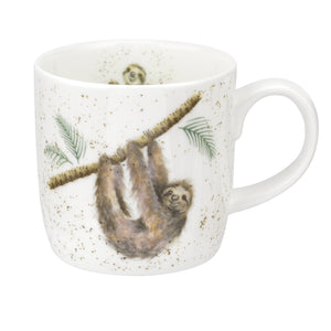 Wrendale Designs Mug 14oz, Sloth 'Hanging Around'