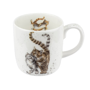 Wrendale Designs Mug 14oz, Cats 'Feline Fine'