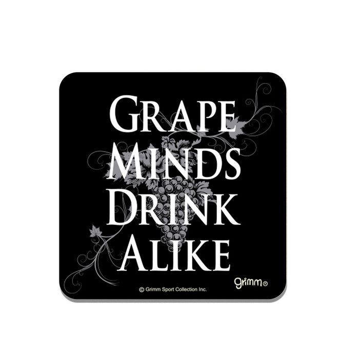 Grimm Single Coaster, Grape Minds Drink Alike
