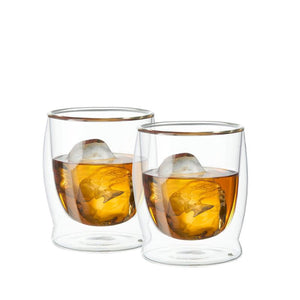 OGGI BAR Double-Walled Whiskey Glasses Set of 2
