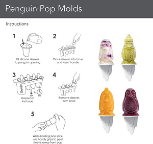 Tovolo Popsicle Mold Set of 4, Penguins