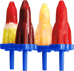 Tovolo Popsicle Mold Set of 6, Rocket Blue