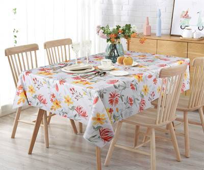 Texstyles Deco Tablecloth 70 x 70 Inch, Layla Multi
