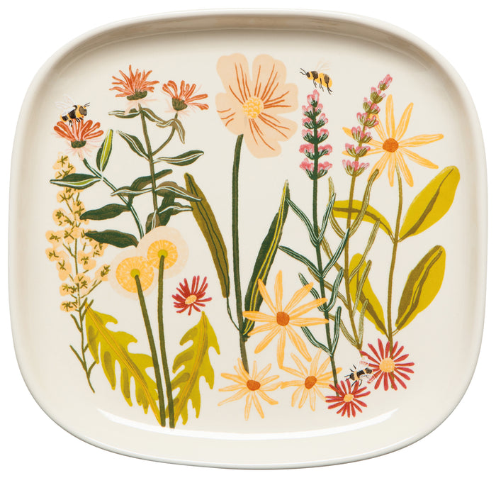 Danica Now Designs Shaped Dish, Bees & Blooms