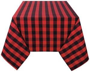 Danica Now Designs Second Spin Tablecloth 60 x 90 Inch, Red Buffalo Check