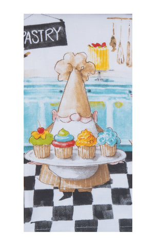 Kay Dee Dual Purpose Terry Tea Towel, Sweet Little Pleasures Gnome