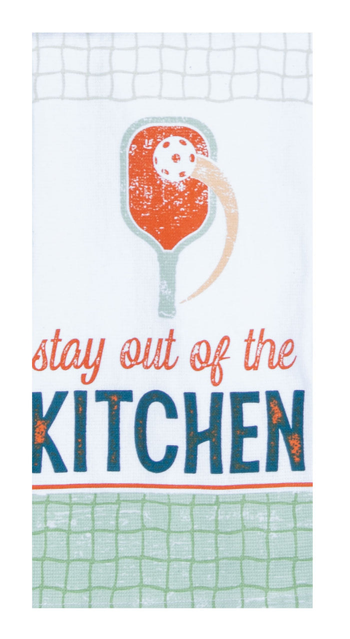 Kay Dee Dual Purpose Terry Tea Towel, Pickleball Out of the Kitchen