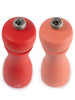 Peugeot Tahiti Manual Salt & Pepper Mill Duo 15cm, Fire (Brick Red & Flame Red)
