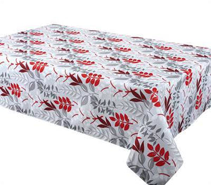 Texstyles Deco Tablecloth 70 x 70 Inch Square, Leah Red