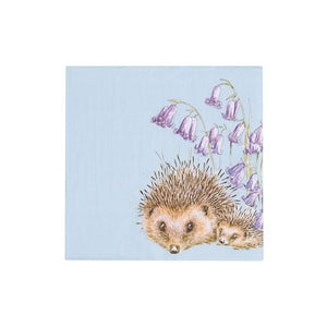 Wrendale Designs Cocktail Paper Napkin, 'Hedgehugs' Hedgehog