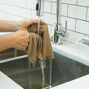 Danica Now Designs Ripple Dishcloth Set of 2, Sandstone Beige