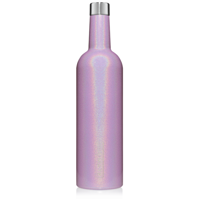 BruMate Winesulator Wine Canteen 25oz, Glitter Violet