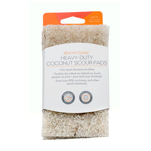 Full Circle BEACHY CLEAN™ Heavy Duty Coconut Scour Pads Set of 3