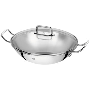 ZWILLING Plus Stainless Steel Wok with Steamer 32 cm | 12.5 Inch