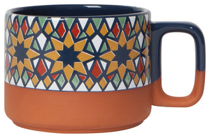 Danica Heirloom Terracotta Mug Set of 2, Kaleidoscope