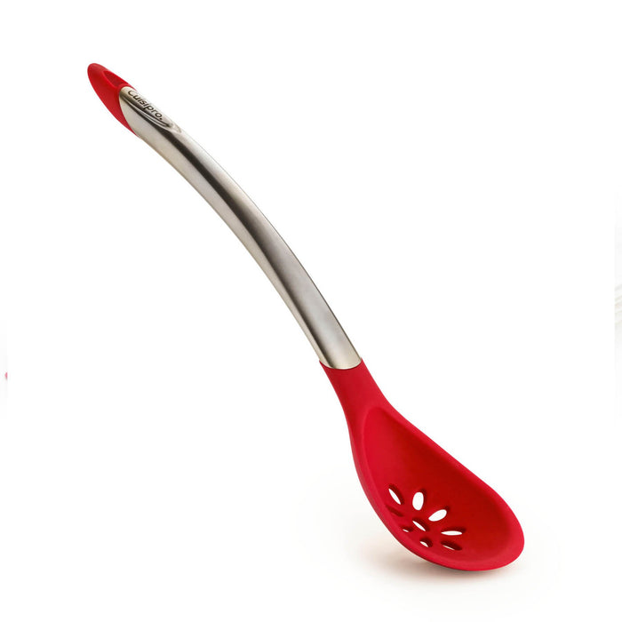 Cuisipro Silicone Slotted Spoon, Red