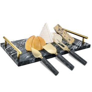 Natural Living Cheese Knife Set of 3, Marble