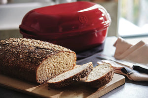 Emile Henry Artisan Bread Loaf Baker, Grand Cru (Burgundy Red)