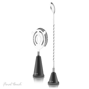 Final Touch Spoon & Strainer with Built-in Jiggers