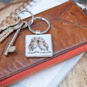 Wrendale Designs Keychain, 'Birds of a Feather' Owls