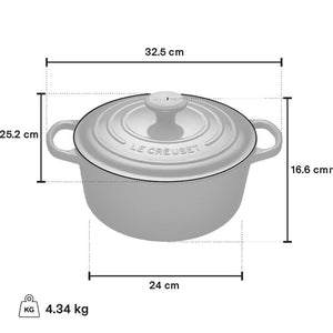 Le Creuset Round Dutch Oven 4.2L, Oyster