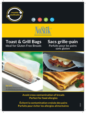 NoStik Toast & Grill Bags Pack of 4