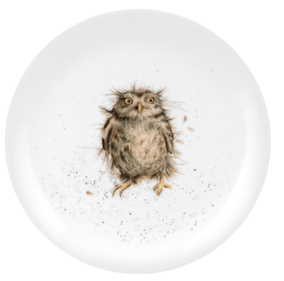 Wrendale Designs Plate 8 Inch, What a Hoot