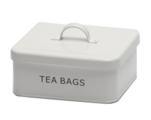 DecorSense Tea Box, White