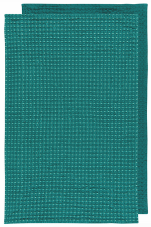 Danica Now Designs Second Spin Waffle Tea Towel Set of 2, Teal