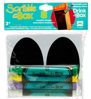 Scribble On the Box Reusable Lunch Labels