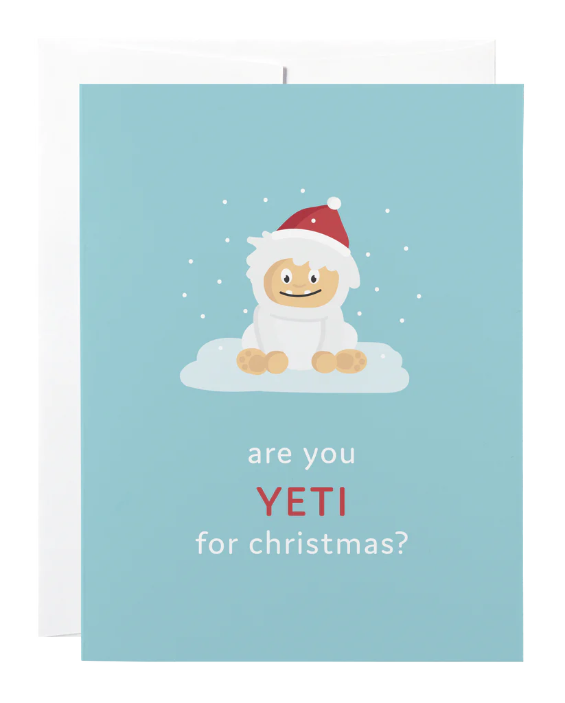 Classy Cards Greeting Card, Yeti for Christmas Kitchen Boutique Canada