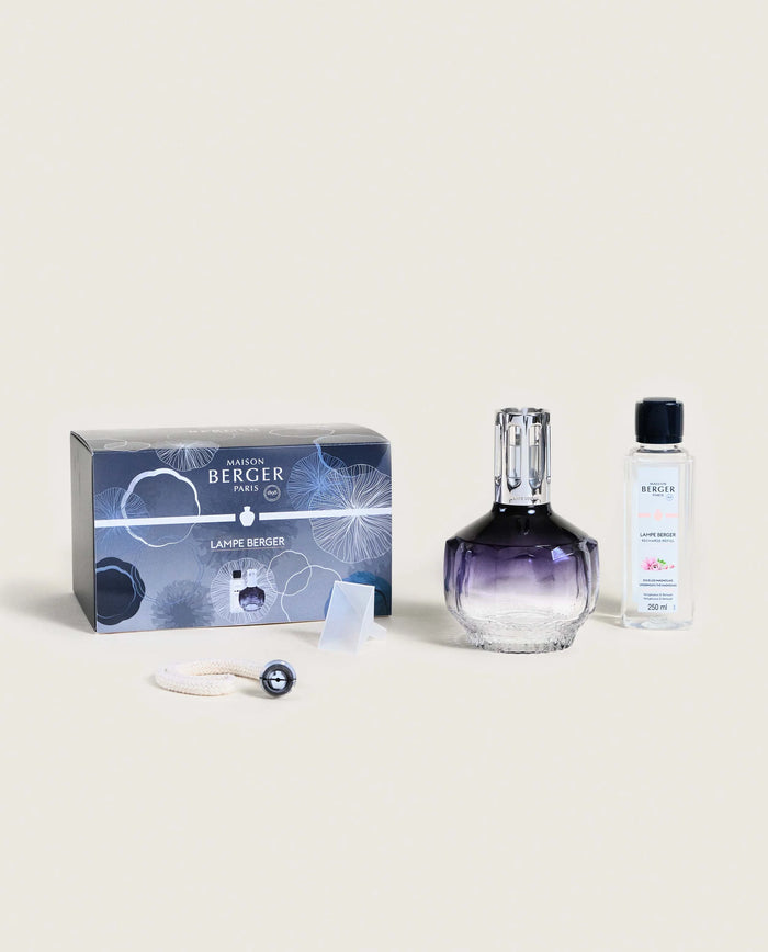 Maison Berger Lamp Gift Set, Molecule Night Sky + 250 ml (8.5 oz) Underneath the Magnolias