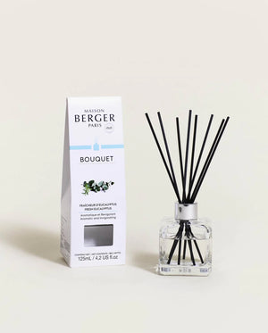 Maison Berger Pre-filled Cube Reed Diffuser, Fresh Eucalyptus