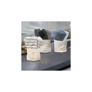 Harman Calvin Solid Tea Towel Set of 3, Navy
