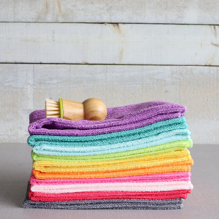 Harman Microfiber Tea Towels Set of 10, Bright