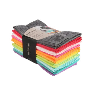Harman Microfiber Tea Towels Set of 10, Bright