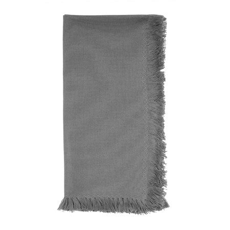 Harman Cloth Napkin, Sutton Fringe Grey