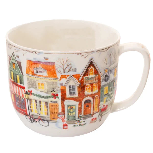 Tea Butler Mug 700 ml, Winter Town