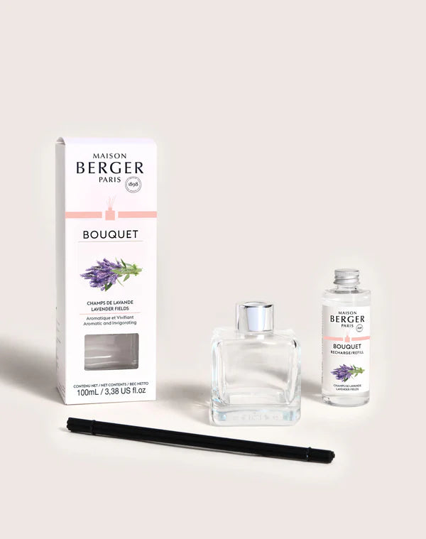 Maison Berger Reed Diffuser Set with Refill, Lavender Fields