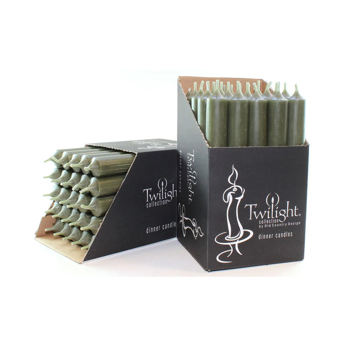 Twilight Collection Tapered Dinner Candle 10 Inch, Pine Grove