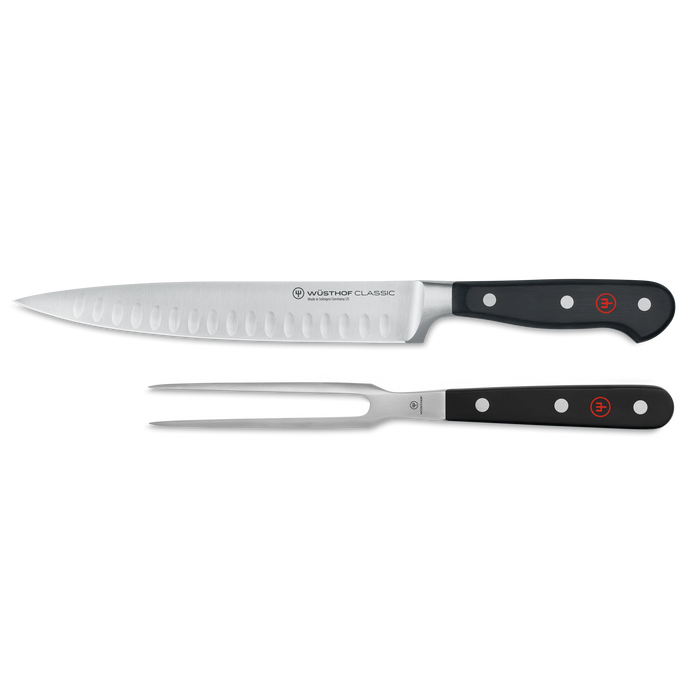 Wusthof Classic 2-Piece Carving Set with Hollow Edge