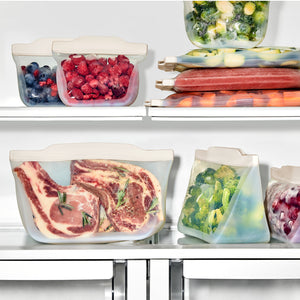 OXO Reusable Silicone Sandwich Bag 828ml | 28oz, Oat White