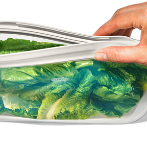 OXO Reusable Stand-Up Half Gallon Bag 1.9L | 64oz, Oat White