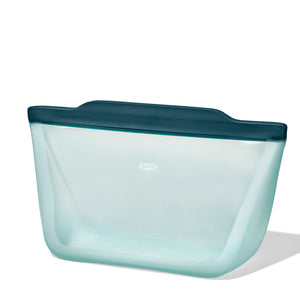 OXO Reusable Silicone Stand-Up Half Gallon Bag 1.9L | 64oz, Blue Lagoon
