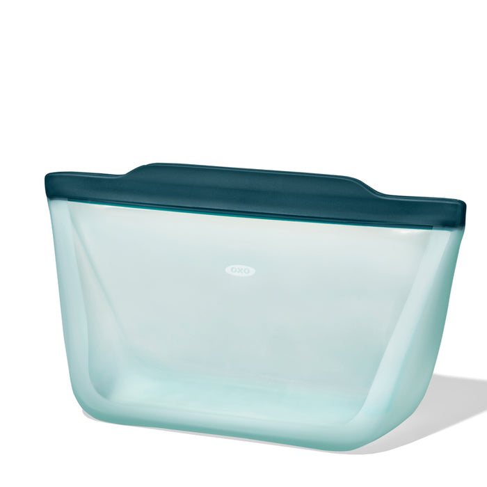 OXO Reusable Silicone Stand-Up Half Gallon Bag 1.9L | 64oz, Blue Lagoon