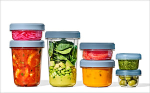 OXO TWIST & STACK Round Food Containers Set of 2, 945 ml