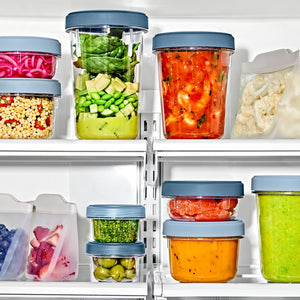 OXO TWIST & STACK Round Food Containers Set of 2, 1.2 L