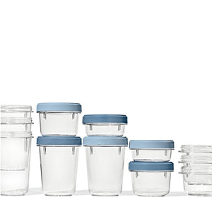 OXO TWIST & STACK Round Food Containers Set of 2, 1.2 L